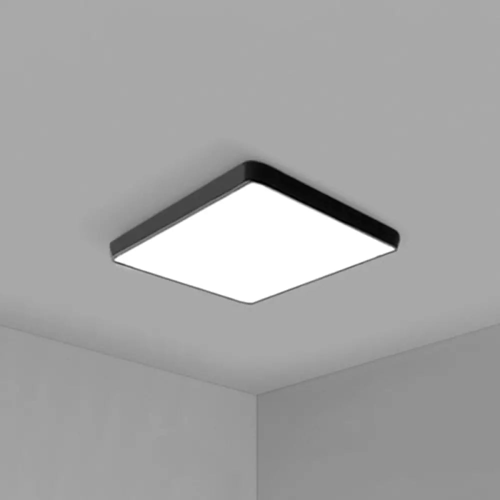 Ultrathin Led Ceiling Light Fixture - Sleek & Modern Conference Room Lighting Black / 12’