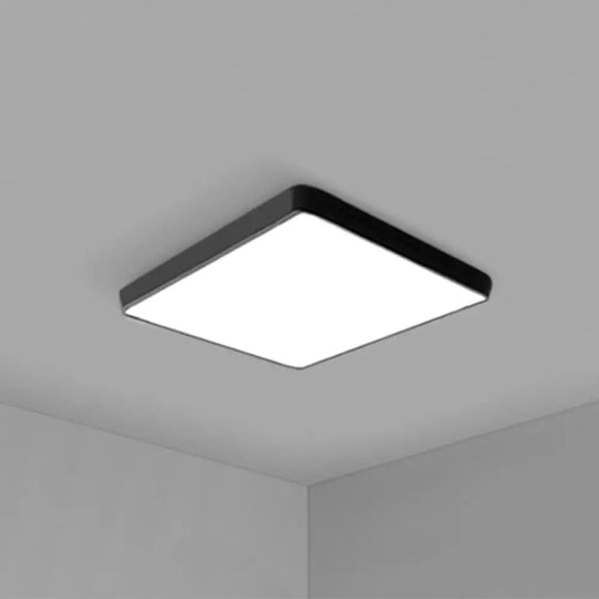 Ultrathin Led Ceiling Light Fixture - Sleek & Modern Conference Room Lighting Black / 16’