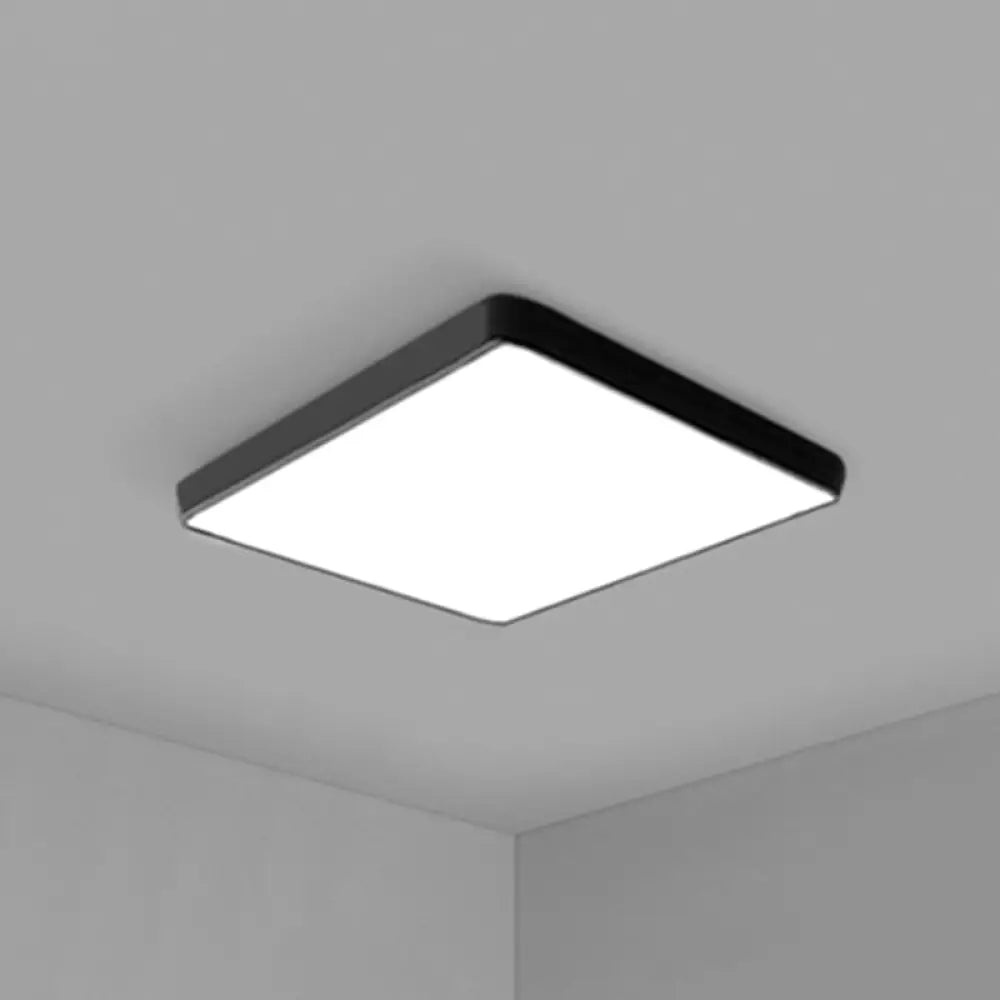 Ultrathin Led Ceiling Light Fixture - Sleek & Modern Conference Room Lighting Black / 19.5’