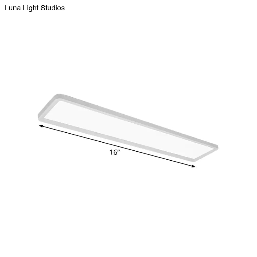 Ultrathin Led Flush Mount Ceiling Lamp - 16’/19.5’/31.5’ Warm/White Light Options