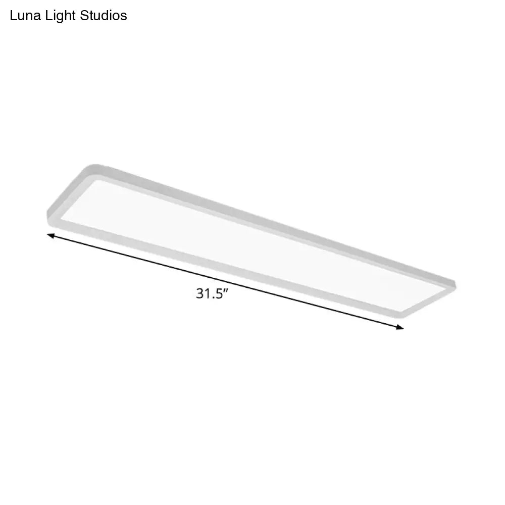 Ultrathin Led Flush Mount Ceiling Lamp - 16/19.5/31.5 Warm/White Light Options