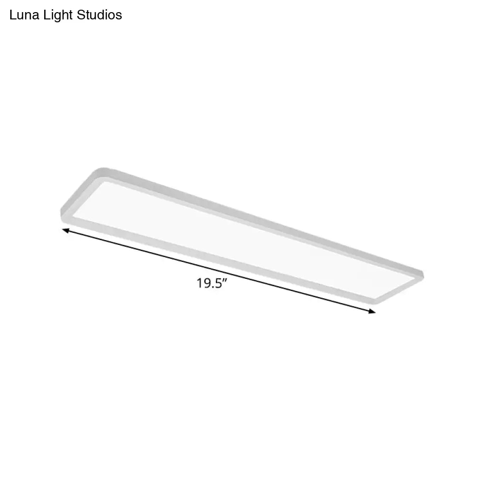 Ultrathin Led Flush Mount Ceiling Lamp - 16’/19.5’/31.5’ Warm/White Light Options
