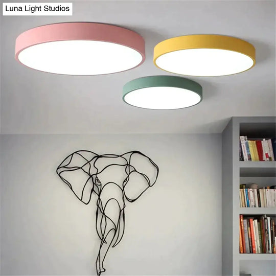 Ultrathin Led Modern Ceiling Light Circular Iron Acrylic Indoor Lamp Kitchen Bed Room Porch