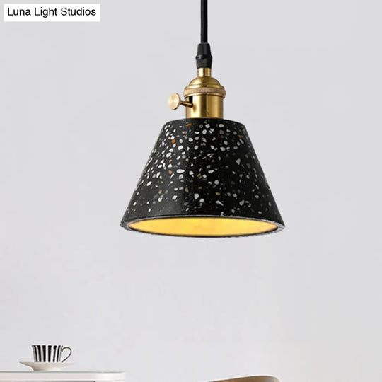 Vera - Nordic Style Black/Blue/Green Cone Concrete Pendant Lighting