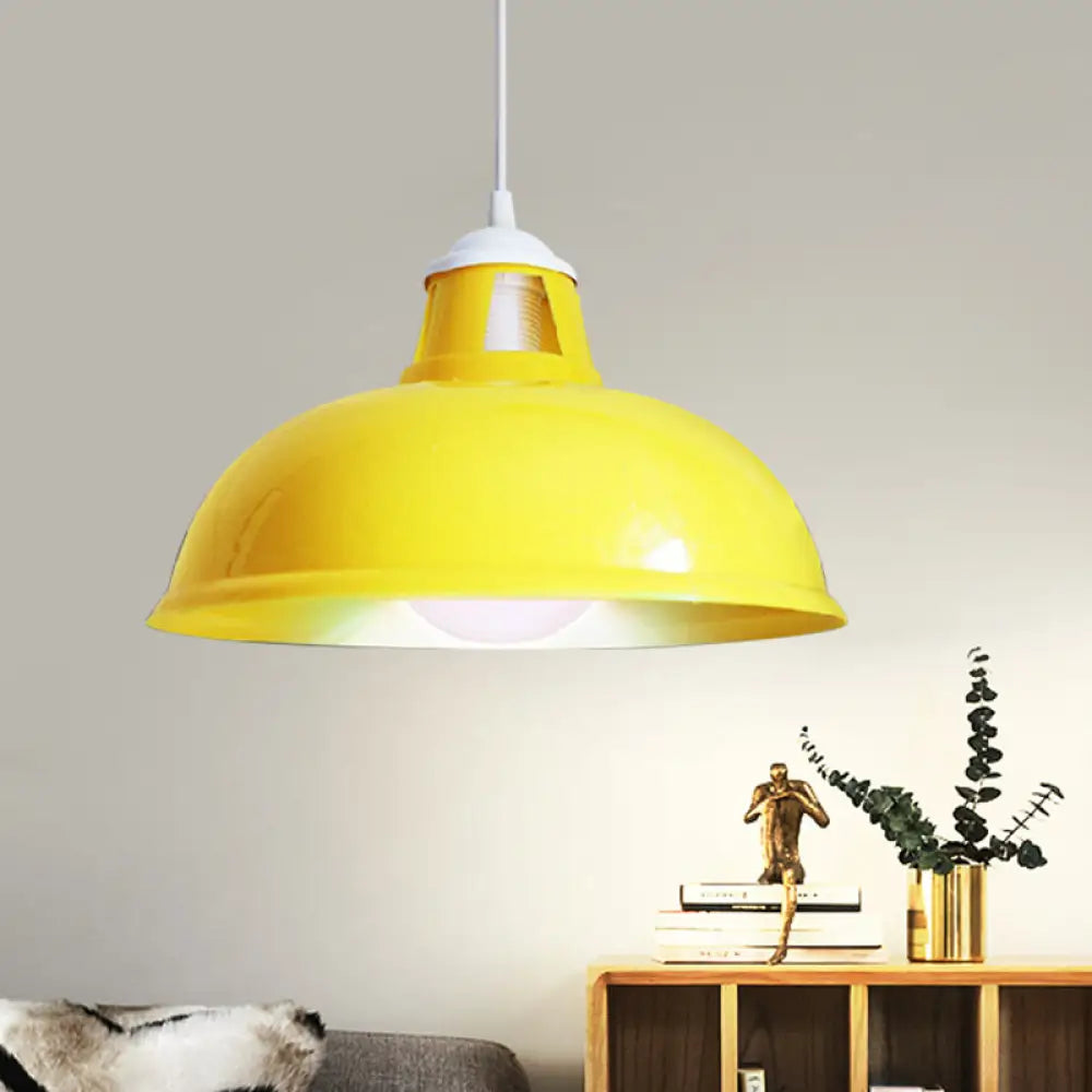 Vintage Coin Pattern Pendant Light With Acrylic Shade - 1 Bulb Ceiling Fixture For Restaurant