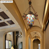 Vintage Copper Metal Urn Pendant Light Fixture Hallway Hanging Lamp Kit