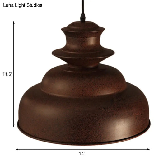 Bronze Double Bubble Pendant Light - Vintage Style For Indoor Spaces