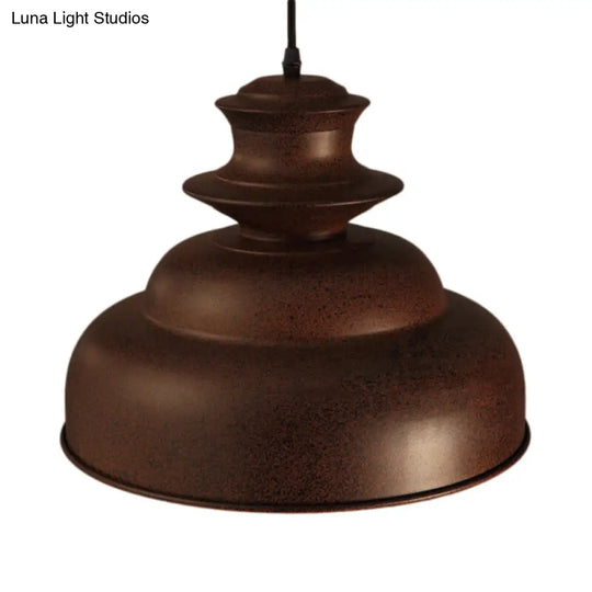 Bronze Double Bubble Pendant Light - Vintage Style For Indoor Spaces