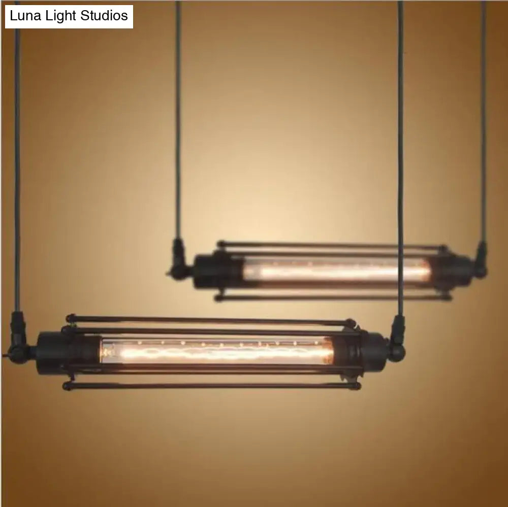 Vintage Flute Pendant Light Fixtures Industrial Retro Lamp For Kitchen Island Bar Living Room E27