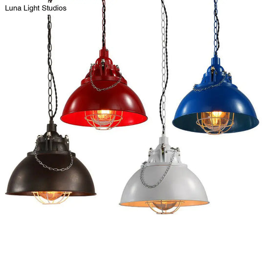 Vintage Iron Pendant Ceiling Light With Conical Shade - Perfect For Restaurants