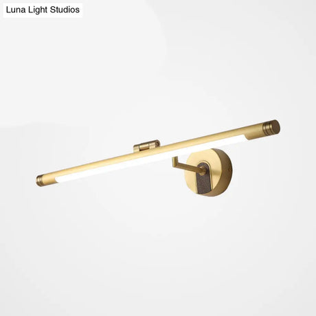 Vintage Led Metal Tubular Vanity Light Wall Sconce For Bath