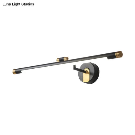 Vintage Led Metal Tubular Vanity Light Wall Sconce For Bath