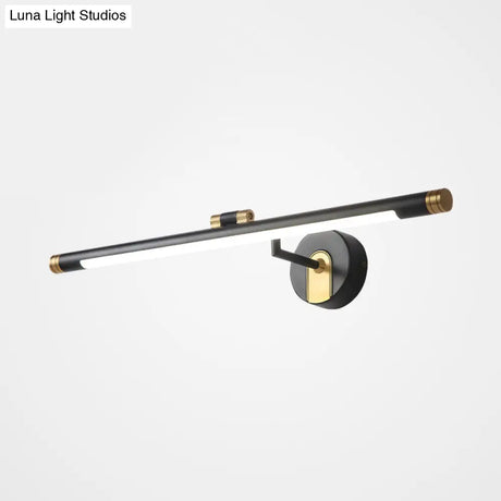 Vintage Led Metal Tubular Vanity Light Wall Sconce For Bath