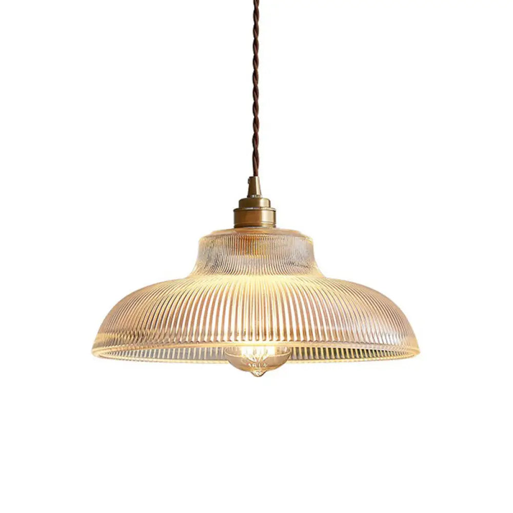 Vintage Prismatic Glass Pendant Lamp For Your Living Room Clear
