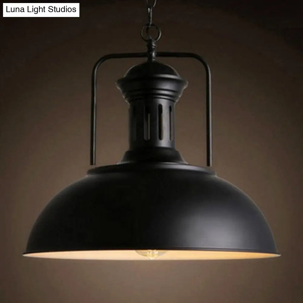 Vintage Style Black Swivel Joint Pendant Light Fixture For Dinning Room / 13