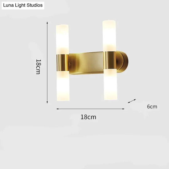 Wall Lamp All Copper Bedroom Bedside Modern Simple Living Room Nordic Creative Hotel Corridor Stair