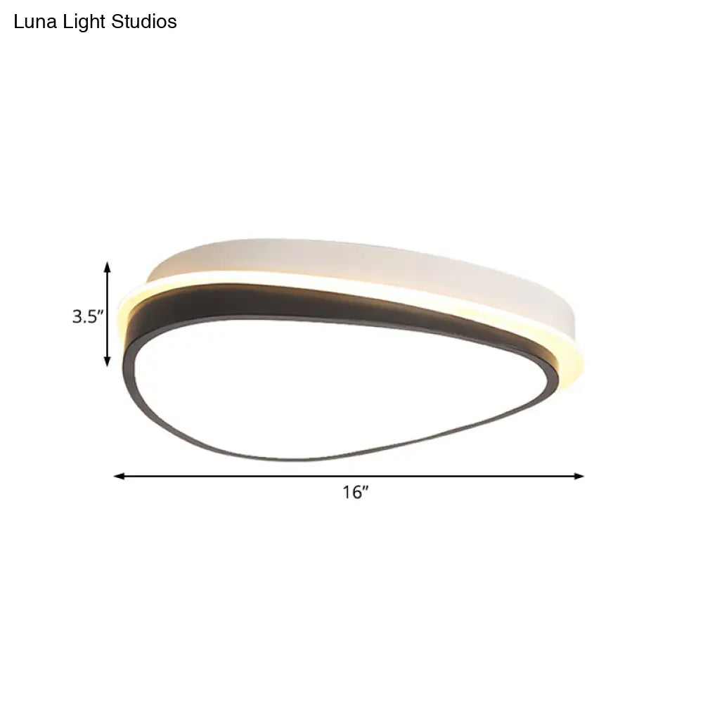 Waterdrop Acrylic Flush Ceiling Light - Minimalist Led 16’/19.5’/23.5’ Wide Warm/White