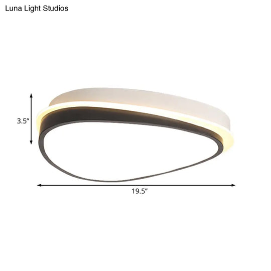 Waterdrop Acrylic Flush Ceiling Light - Minimalist Led 16’/19.5’/23.5’ Wide Warm/White