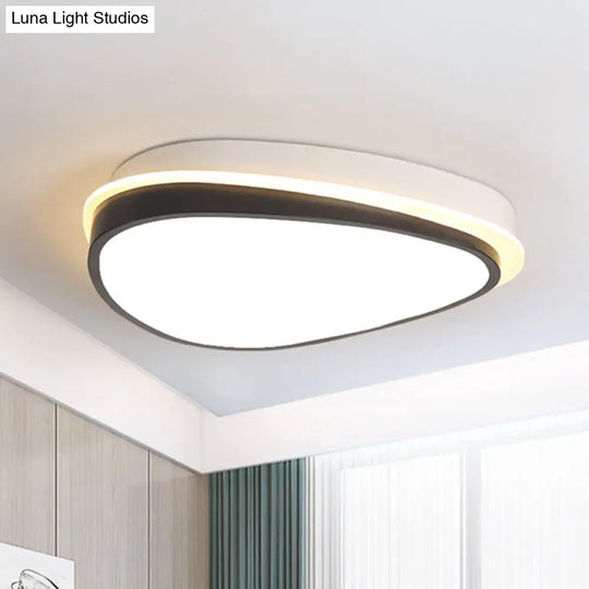 Waterdrop Acrylic Flush Ceiling Light - Minimalist Led 16’/19.5’/23.5’ Wide Warm/White