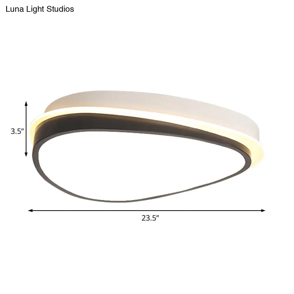 Waterdrop Acrylic Flush Ceiling Light - Minimalist Led 16’/19.5’/23.5’ Wide Warm/White