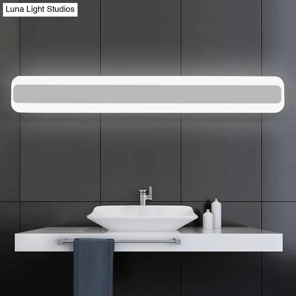 Waterproof Led Wall Mount Light Fixture - Nordic Acrylic Vanity Sconce For Bathrooms