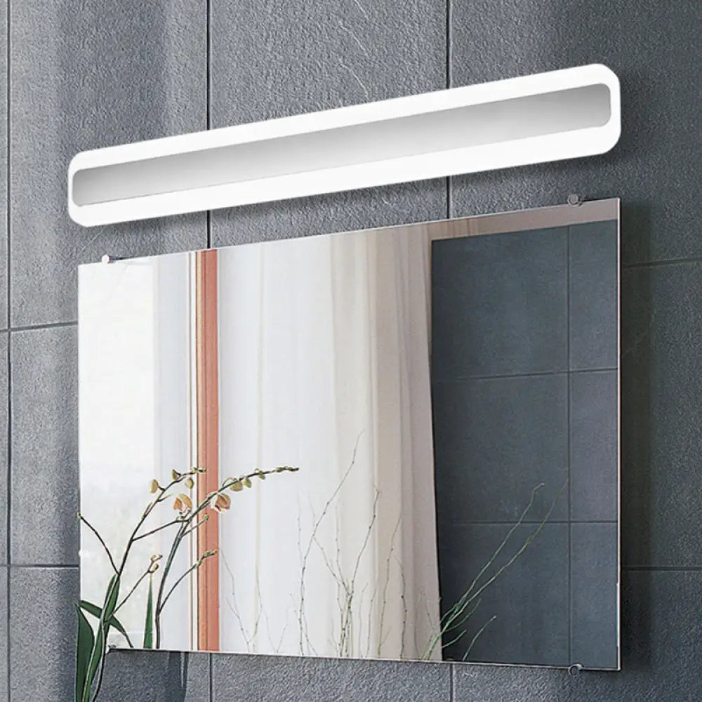 Waterproof Led Wall Mount Light Fixture - Nordic Acrylic Vanity Sconce For Bathrooms White / 16