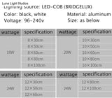 Waterproof Outdoor Led Wall Lamp Modern Ip67 Aluminum Light Black White Garden Porch Sconce 96V