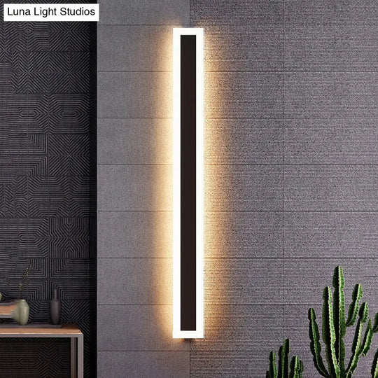 Waterproof Outdoor Lighting Tall Led Wall Lamp Ip65 Aluminum Dimmable Light Garden Porch Sconce