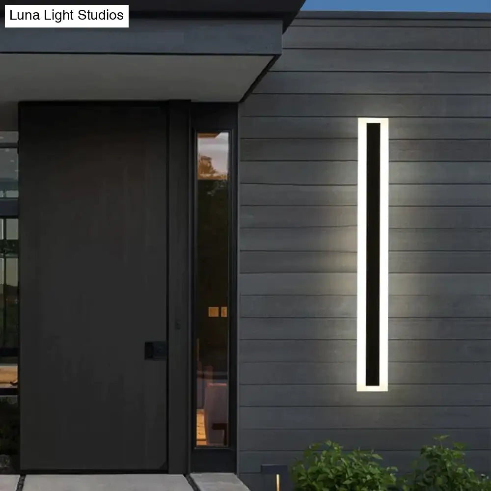 Waterproof Outdoor Lighting Tall Led Wall Lamp Ip65 Aluminum Dimmable Light Garden Porch Sconce