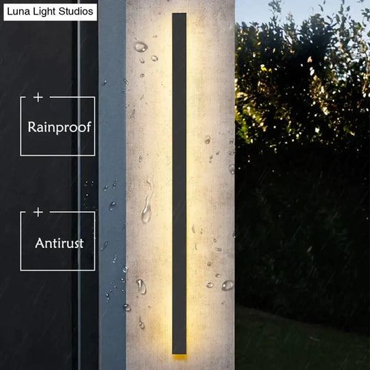 Waterproof Outdoor Wall Lamp Led Long Ip65 Aluminum Light Garden Villa Porch Sconce 110V 220V