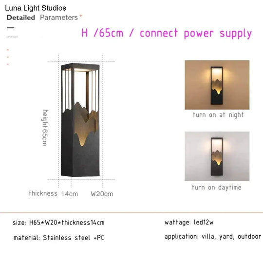 Waterproof Solar Led Outdoor Light - Garden Decoration Lamps For Balcony Courtyard Street And Wall