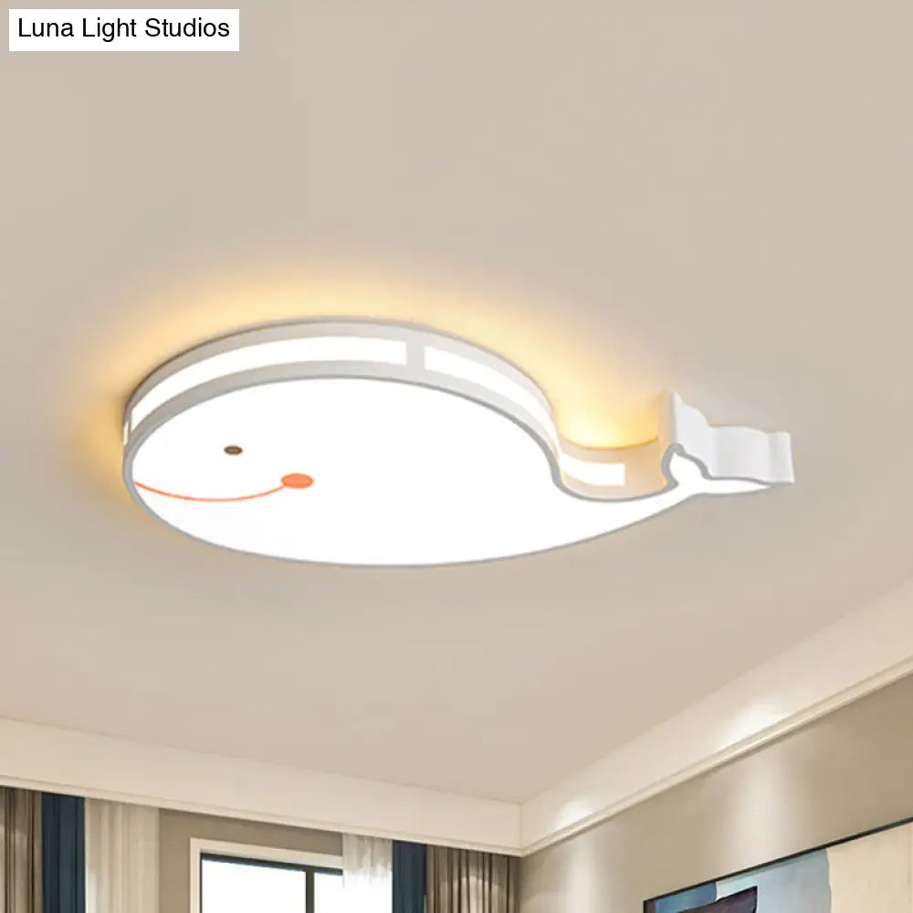 Whale Baby Cartoon Led Flush Mount Ceiling Light For Bedroom’ This Revised Title Maintains The