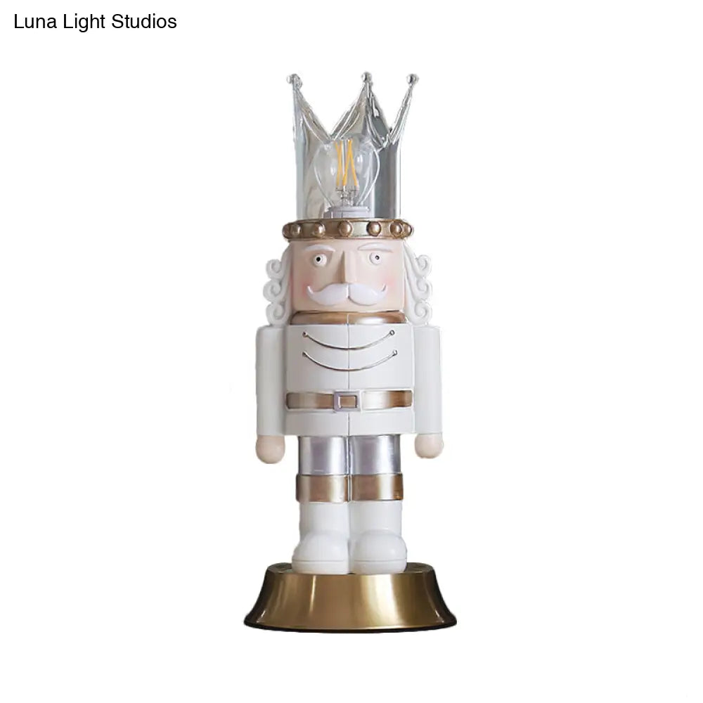 White Cartoon Desk Lamp For Kids Bedroom - Bedside Kingdom Light