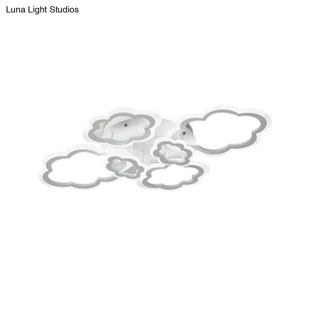 White Cloud Ceiling Light For Kids’ Nordic Bedroom Décor