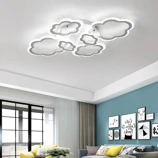 White Cloud Ceiling Light For Kids’ Nordic Bedroom Décor 6 /