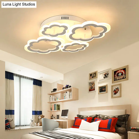 White Cloud Ceiling Light For Kids Nordic Bedroom Décor