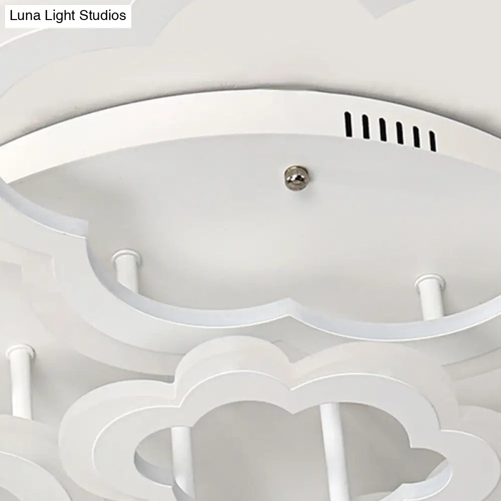 White Cloud Ceiling Light For Kids Nordic Bedroom Décor