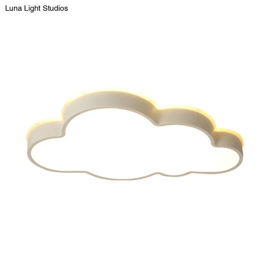 White Cloud Slim Led Ceiling Light - Elegant & Modern Aesthetic For Adult Baby Room