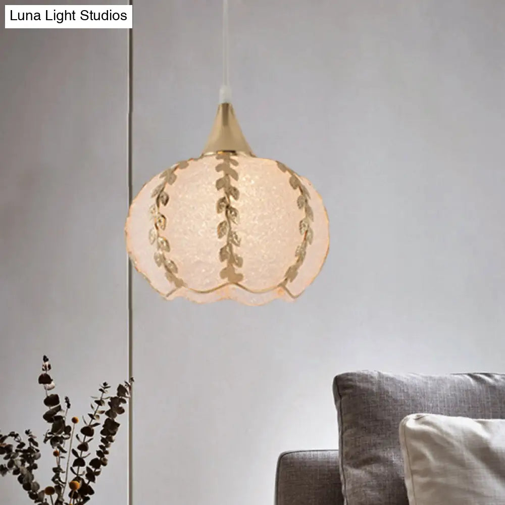 White Hanging Pendant Lamp For Dining Room - Traditional Plastic Dome/Drum/Wide Flare Suspension 1