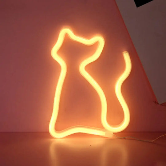 White Led Animal Wall Light For A Fun Bedroom Vibe / Battery A