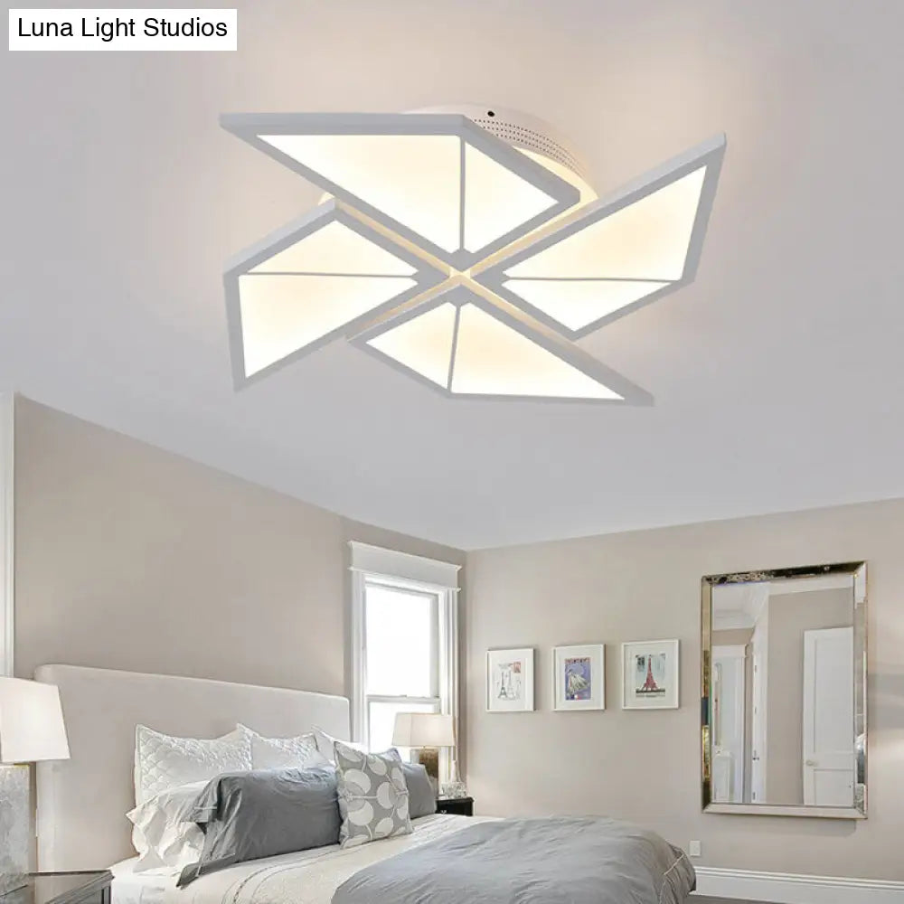 White Led Flush Ceiling Light: Acrylic Tangram-Shaped Innovatively Designed For Baby Room 4 /