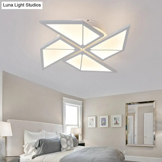 White Led Flush Ceiling Light: Acrylic Tangram-Shaped Innovatively Designed For Baby Room 4 /