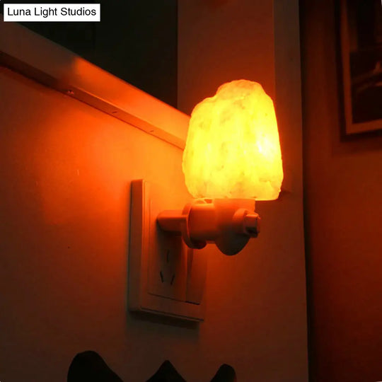 White Led Stone Wall Night Light For Corridor - Modern And Energy Saving