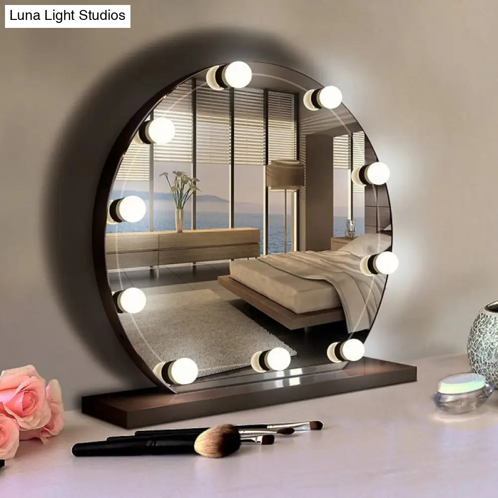 White Led Vanity Strip: Sphere Design For Dressing Room Minimalism And Enhanced Makeup Lighting