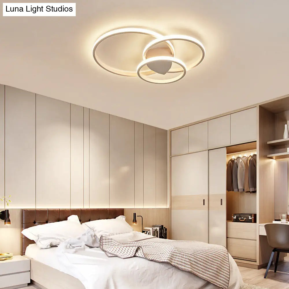 White Light Circular Flush Mount Led Ceiling Fixture (14/19/21.5) For Hallways And Corridors / 21.5