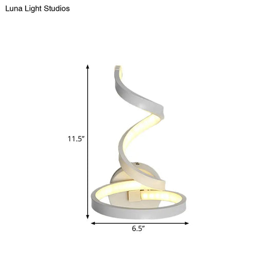 White Nordic Led Wall Sconce With Musical Note Design And Acrylic Shade For Living Room