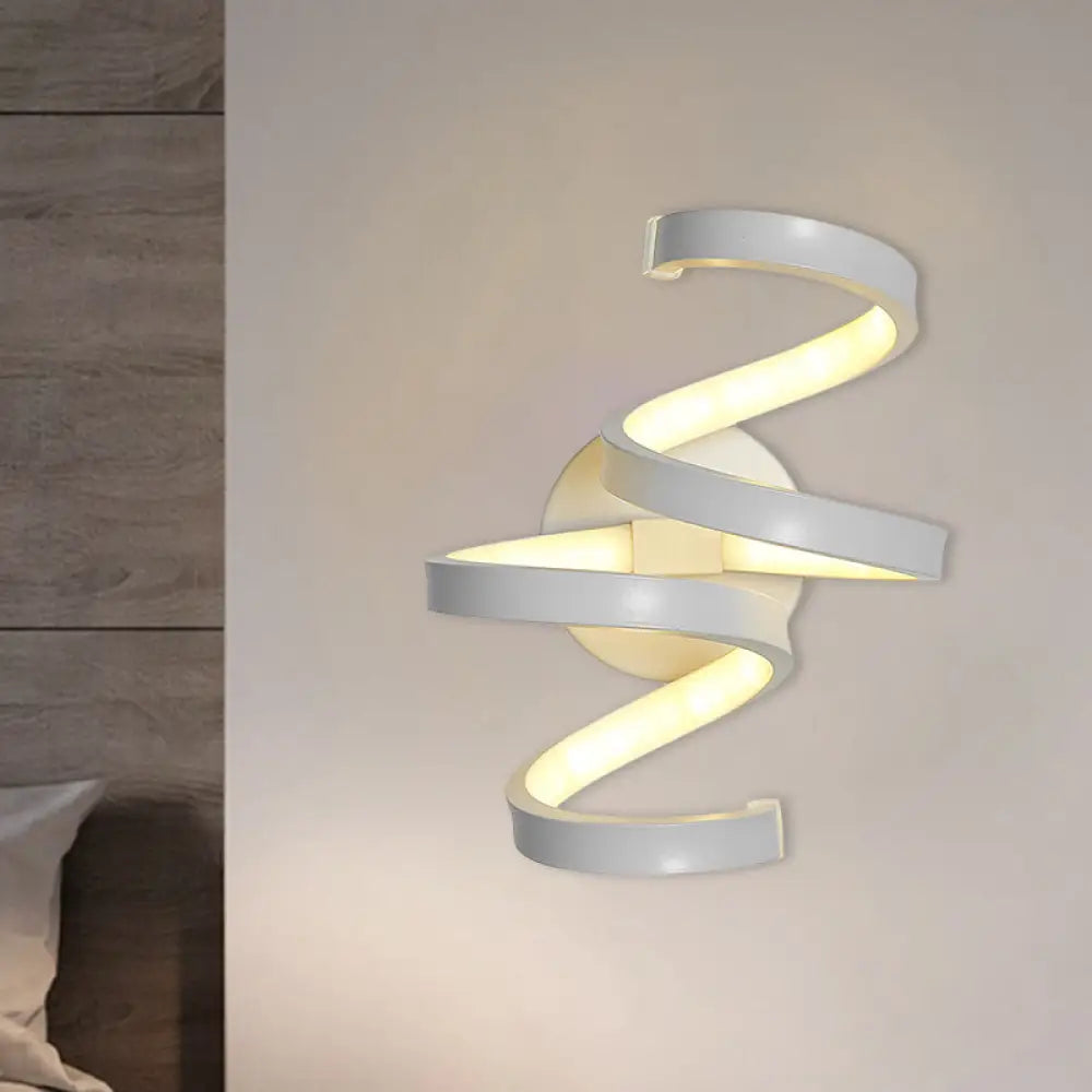 White Nordic Led Wall Sconce With Musical Note Design And Acrylic Shade For Living Room Grey / A