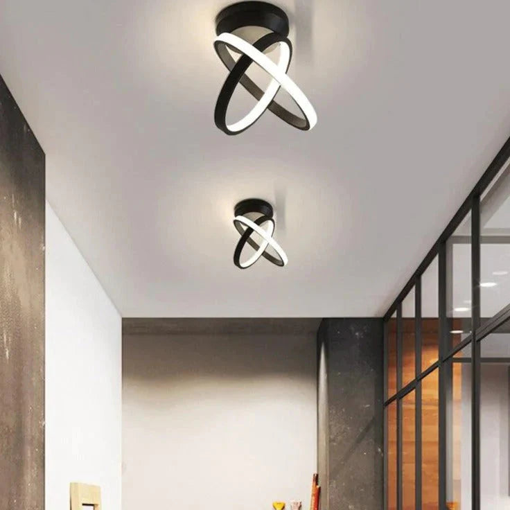 White/Black Color Ceiling Light Modern LED Corridor Lamp For Living Room Round Square Lighting Home Decorative Fixtures