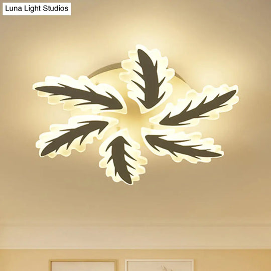 Windmill Acrylic Ceiling Light With 6/8/12 Brights In Warm White And Natural For Cozy Living Spaces