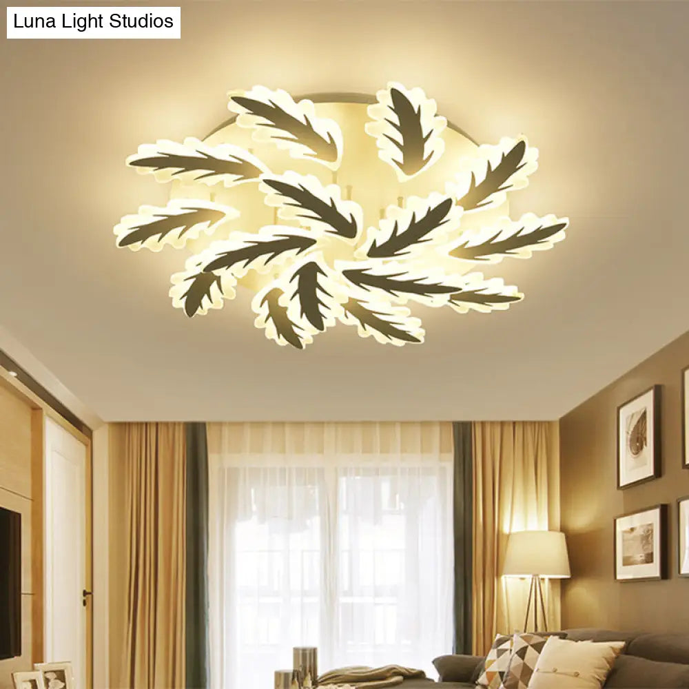 Windmill Acrylic Ceiling Light With 6/8/12 Brights In Warm White And Natural For Cozy Living Spaces